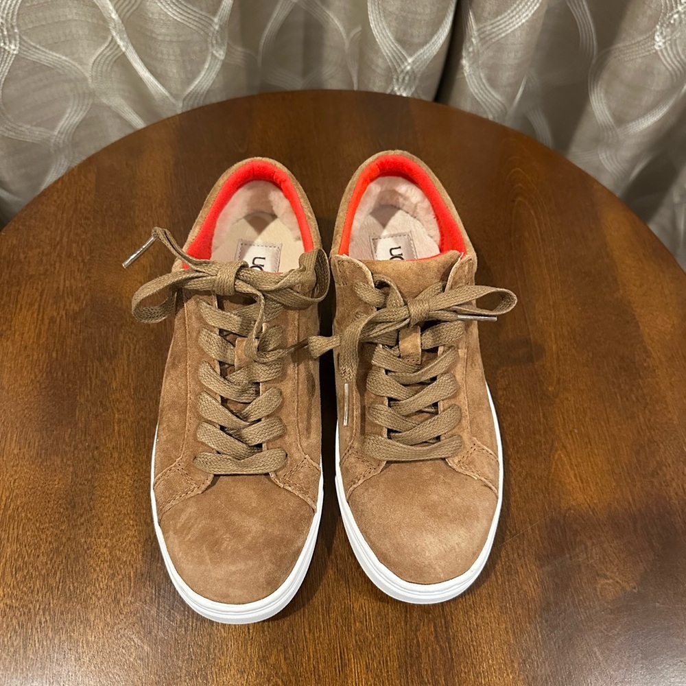 UGG Women’s Karine Chestnut Suede Sneakers
